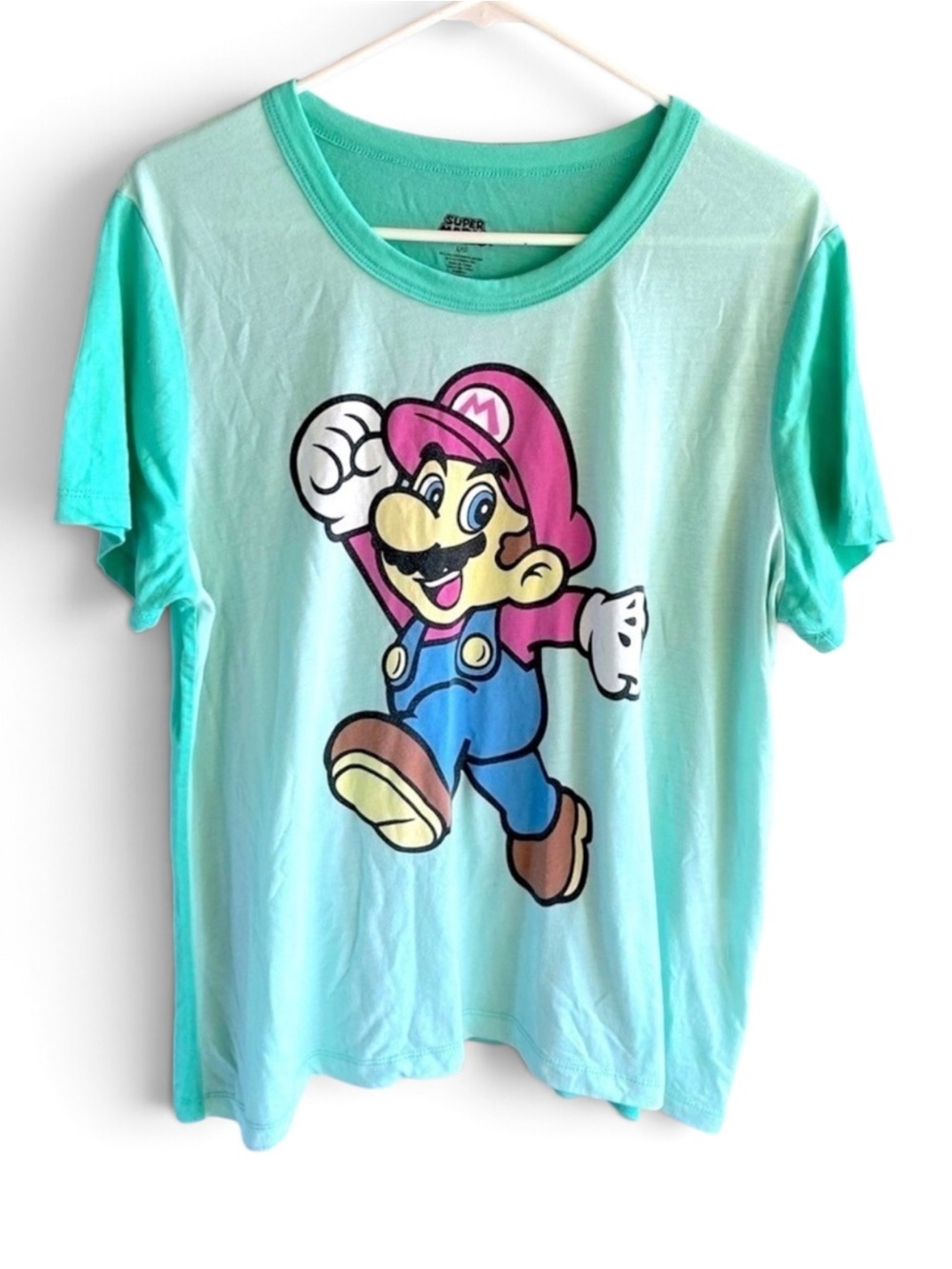 Super Mario Crewneck Short Sleeve Gamers Tee Top